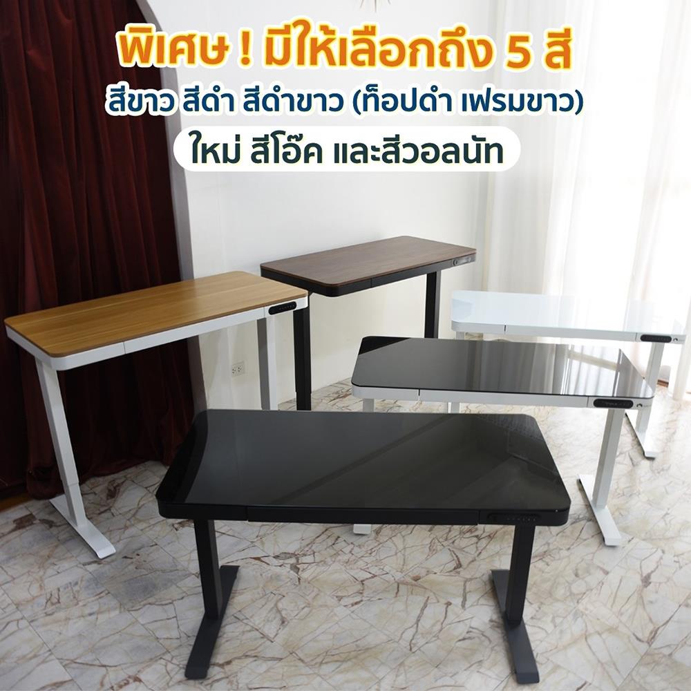 โต๊ะปรับระดับไฟฟ้า DESKSPACE DESK3 120 ซม. สีวอลนัท/ดำ