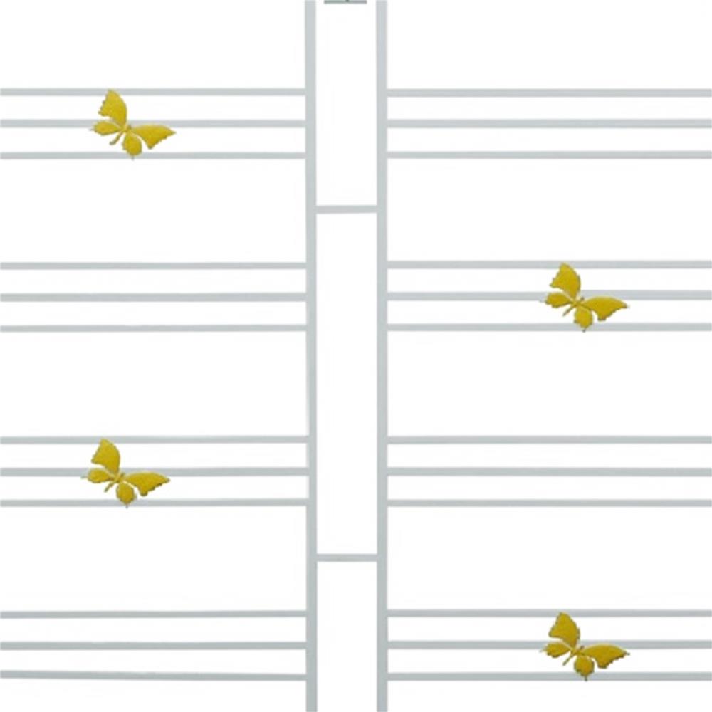 เหล็กดัดหน้าต่าง MHOLARN ผีเสื้อ 120x120 ซม. สีขาว