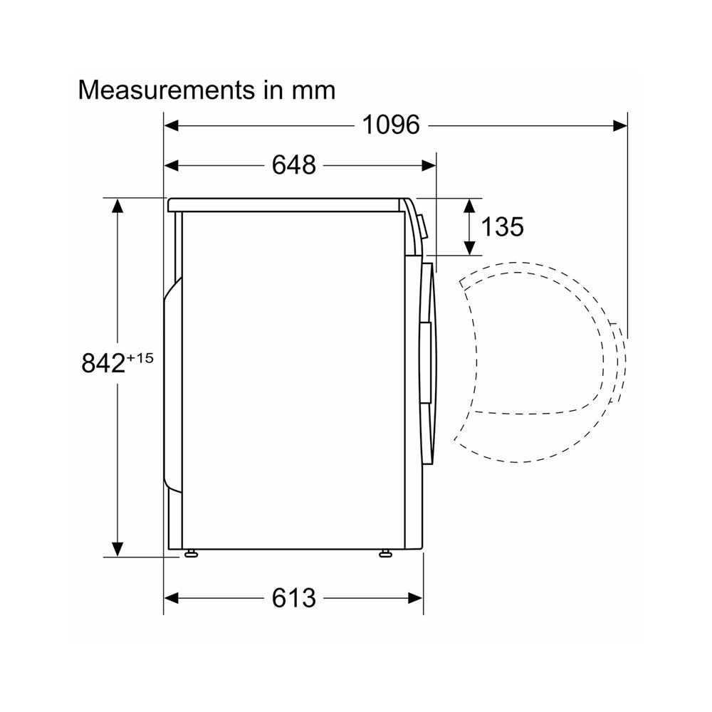 เครื่องอบผ้าฝาหน้า BOSCH WQG24200TH 9 กก. PUMP