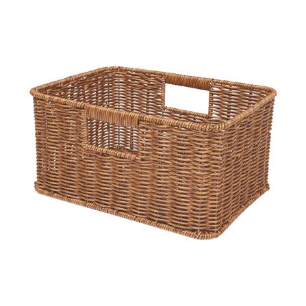 ตะกร้าผ้าเหลี่ยม PLIM SAAN SIZE M สีน้ำตาล_0