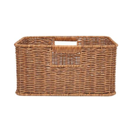 ตะกร้าผ้าเหลี่ยม PLIM SAAN SIZE M สีน้ำตาล_2