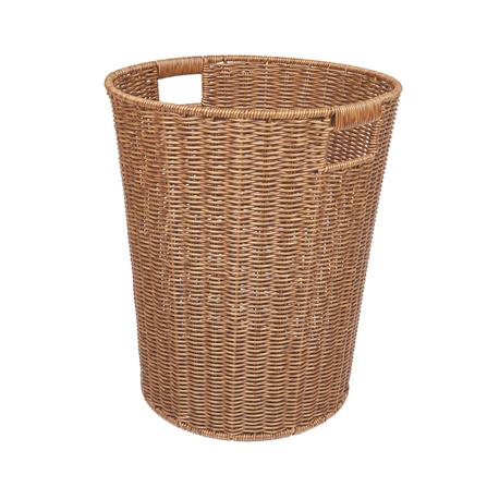 ตะกร้าผ้ากลมสูง PLIM SAAN 35 ซม. สีน้ำตาล_1