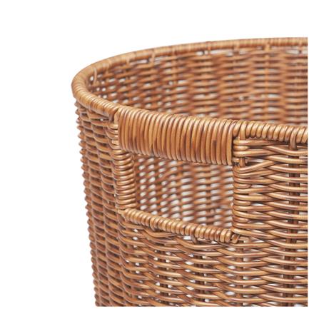 ตะกร้าผ้ากลมสูง PLIM SAAN 35 ซม. สีน้ำตาล_3