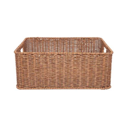 ตะกร้าผ้าเหลี่ยม PLIM SAAN SIZE L สีน้ำตาล_2
