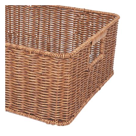 ตะกร้าผ้าเหลี่ยม PLIM SAAN SIZE L สีน้ำตาล_3