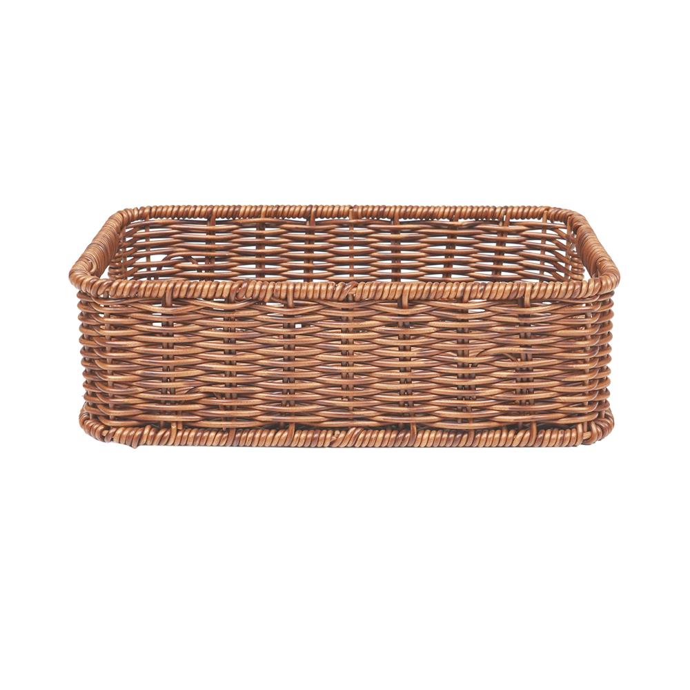 ตะกร้าผ้าเหลี่ยมเตี้ย PLIM SAAN SIZE S สีน้ำตาล