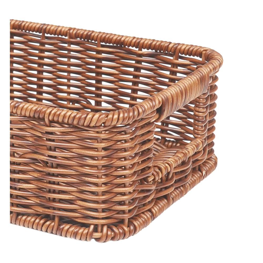 ตะกร้าผ้าเหลี่ยมเตี้ย PLIM SAAN SIZE S สีน้ำตาล