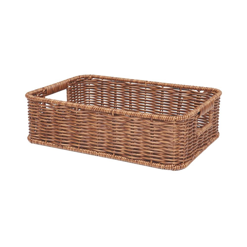 ตะกร้าผ้าเหลี่ยมเตี้ย PLIM SAAN SIZE M สีน้ำตาล_0