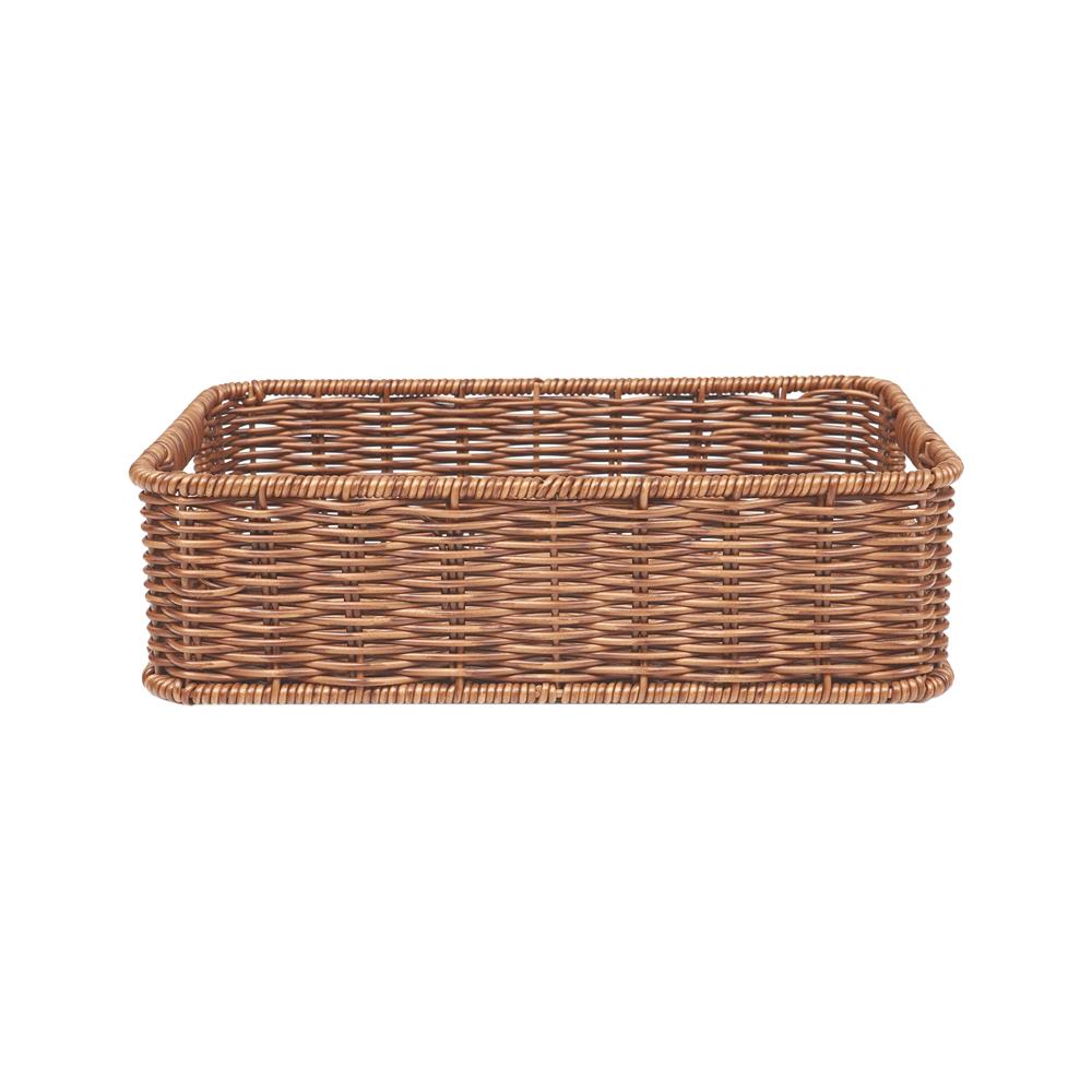 ตะกร้าผ้าเหลี่ยมเตี้ย PLIM SAAN SIZE M สีน้ำตาล