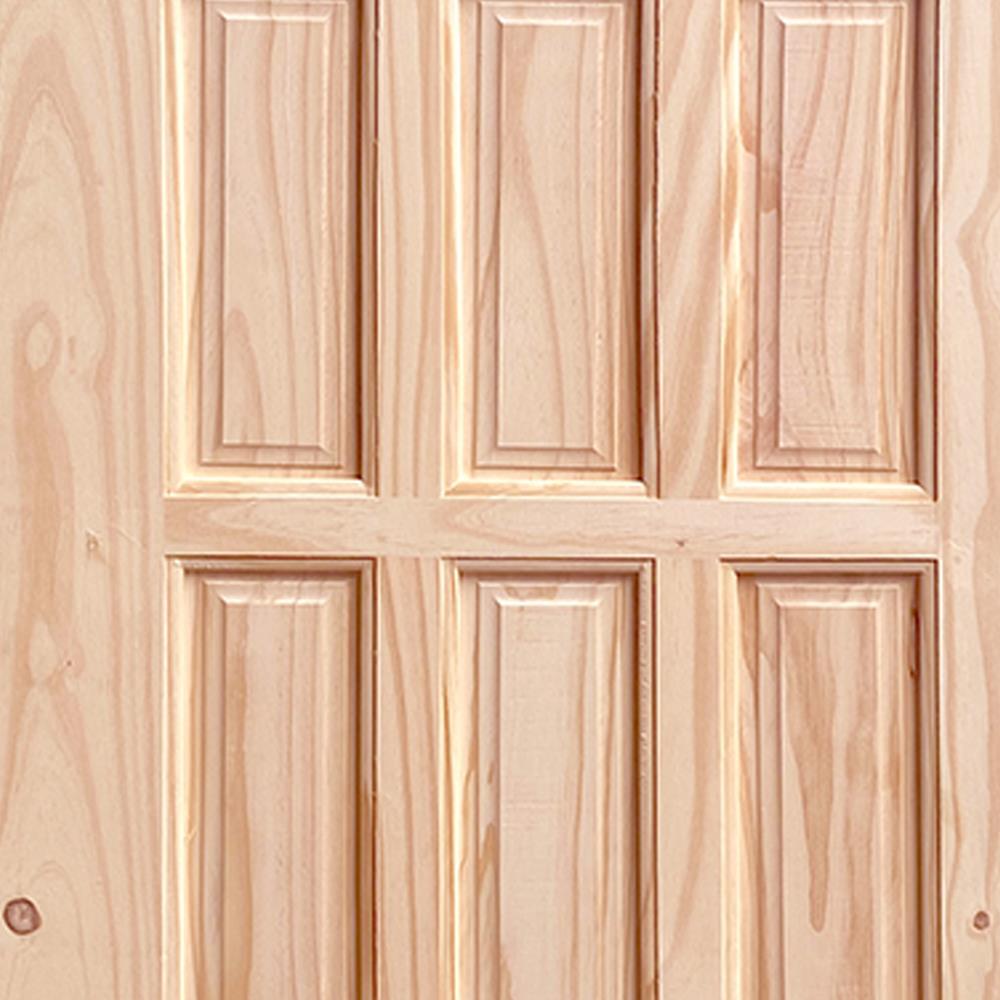 ประตูไม้สนนิวซีแลนด์ MODERN DOORS CE-121 ลวดลาย 80X200 ซม. สีธรรมชาติ ไม่เจาะลูกบิด