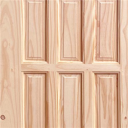 ประตูไม้สนนิวซีแลนด์ MODERN DOORS CE-121 ลวดลาย 80X200 ซม. สีธรรมชาติ ไม่เจาะลูกบิด_1
