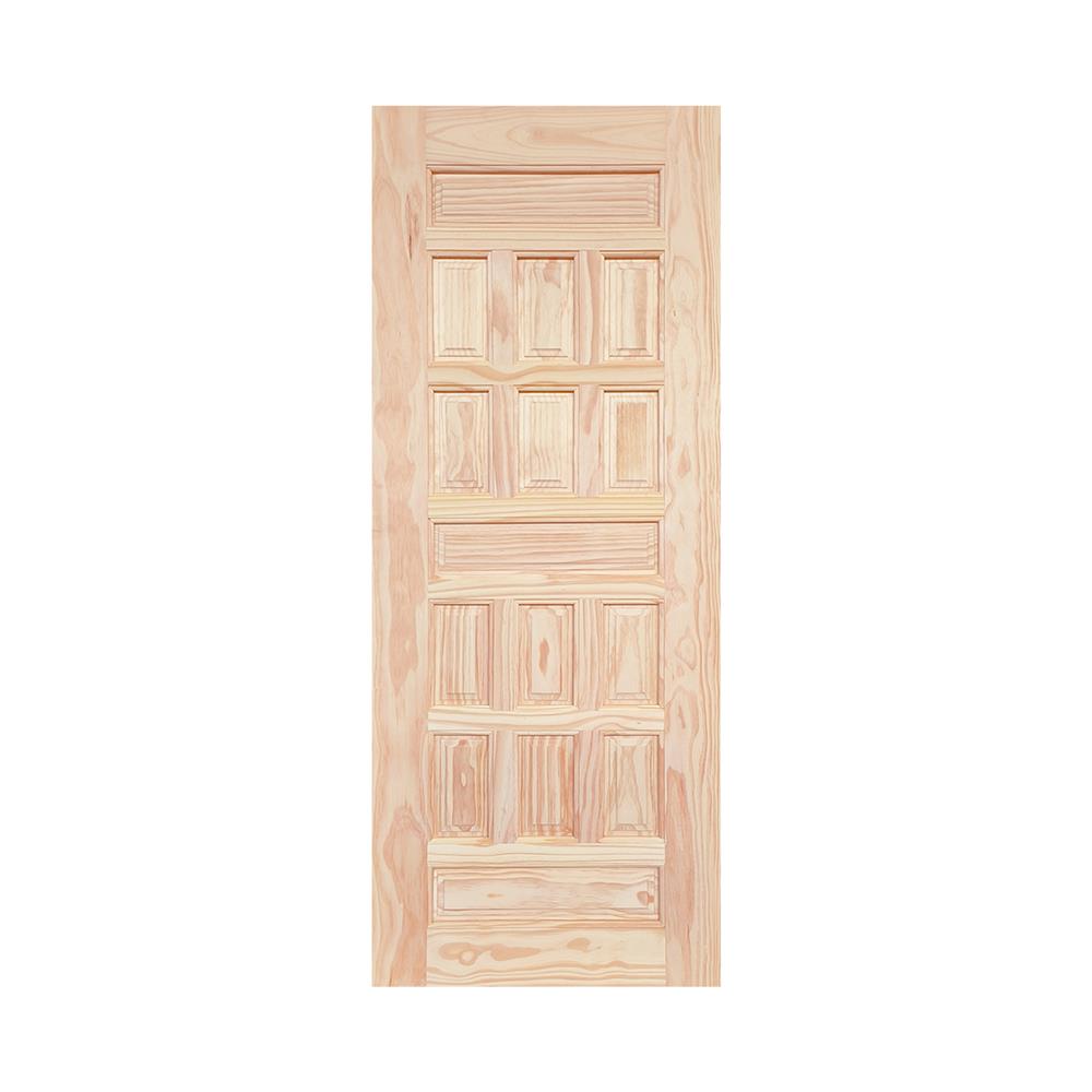 ประตูไม้ดูริโอ ไม่เจาะลูกบิด MODERN DOORS CE 122 80x200 ซม. สีธรรมชาติ