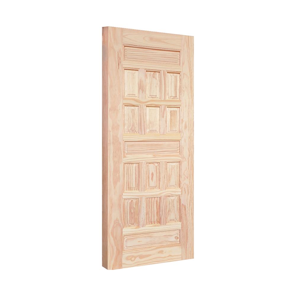 ประตูไม้ดูริโอ ไม่เจาะลูกบิด MODERN DOORS CE 122 80x200 ซม. สีธรรมชาติ
