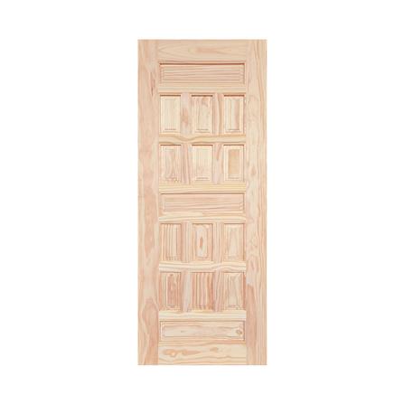 ประตูไม้ดูริโอ ไม่เจาะลูกบิด MODERN DOORS CE 122 80x200 ซม. สีธรรมชาติ_0