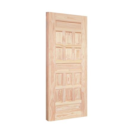 ประตูไม้ดูริโอ ไม่เจาะลูกบิด MODERN DOORS CE 122 80x200 ซม. สีธรรมชาติ_1