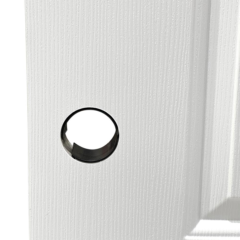 ประตูภายนอก UPVC AZLE L-35 80X200 ซม. สีขาว เจาะลูกบิด