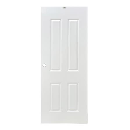 ประตูภายนอก UPVC AZLE L-35 80X200 ซม. สีขาว เจาะลูกบิด