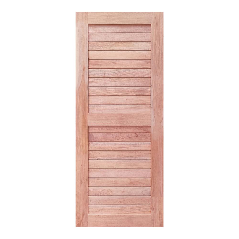 ประตูไม้ดูริโอ ไม่เจาะลูกบิด MODERN DOORS CE-25 90x200 ซม. สีธรรมชาติ