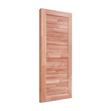 ประตูไม้ดูริโอ ไม่เจาะลูกบิด MODERN DOORS CE-25 90x200 ซม. สีธรรมชาติ_1