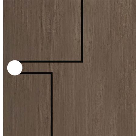 ประตูภายใน UPVC เจาะลูกบิด MODERNWOOD LMWNR15 80X200 ซม. สีโอ๊ค_2