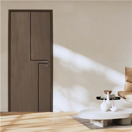 ประตูภายใน UPVC เจาะลูกบิด MODERNWOOD LMWNR15 80X200 ซม. สีโอ๊ค_4