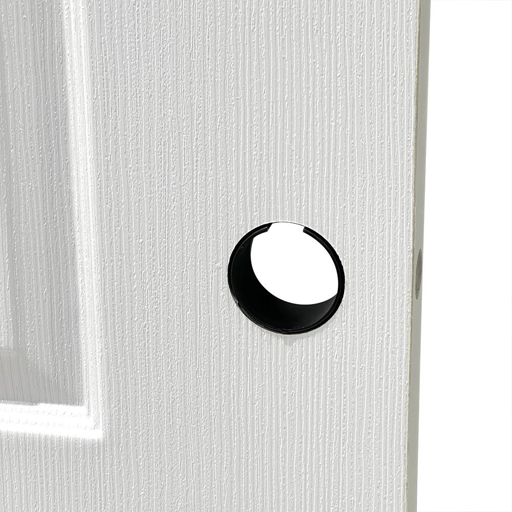 ประตูภายนอก UPVC AZLE L-85 80X200 ซม. สีขาว เจาะลูกบิด