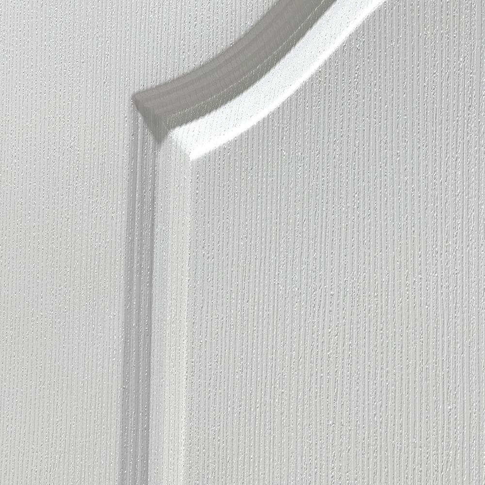 ประตูภายนอก UPVC AZLE L-85 80X200 ซม. สีขาว เจาะลูกบิด