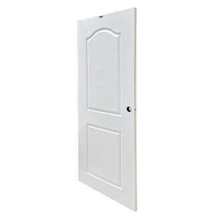 ประตูภายนอก UPVC AZLE L-85 80X200 ซม. สีขาว เจาะลูกบิด_1