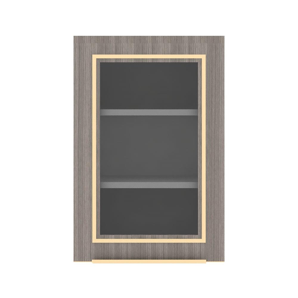ตู้แขวนเดี่ยวบานกระจกเปิดขวา STARMARK KYLIE 40x60 ซม. สีโอ๊ก V1