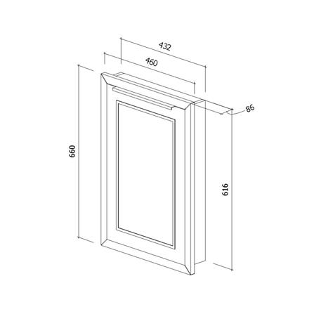 บานซิงค์เดี่ยว STARMARK KYLIE 40x60 ซม. สีครีม V1_3