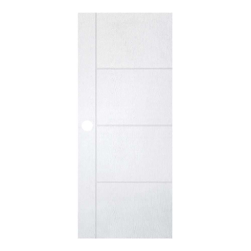 ประตูภายใน UPVC MODERNWOOD MWIR004 80X200 ซม. สีขาว เจาะลูกบิด