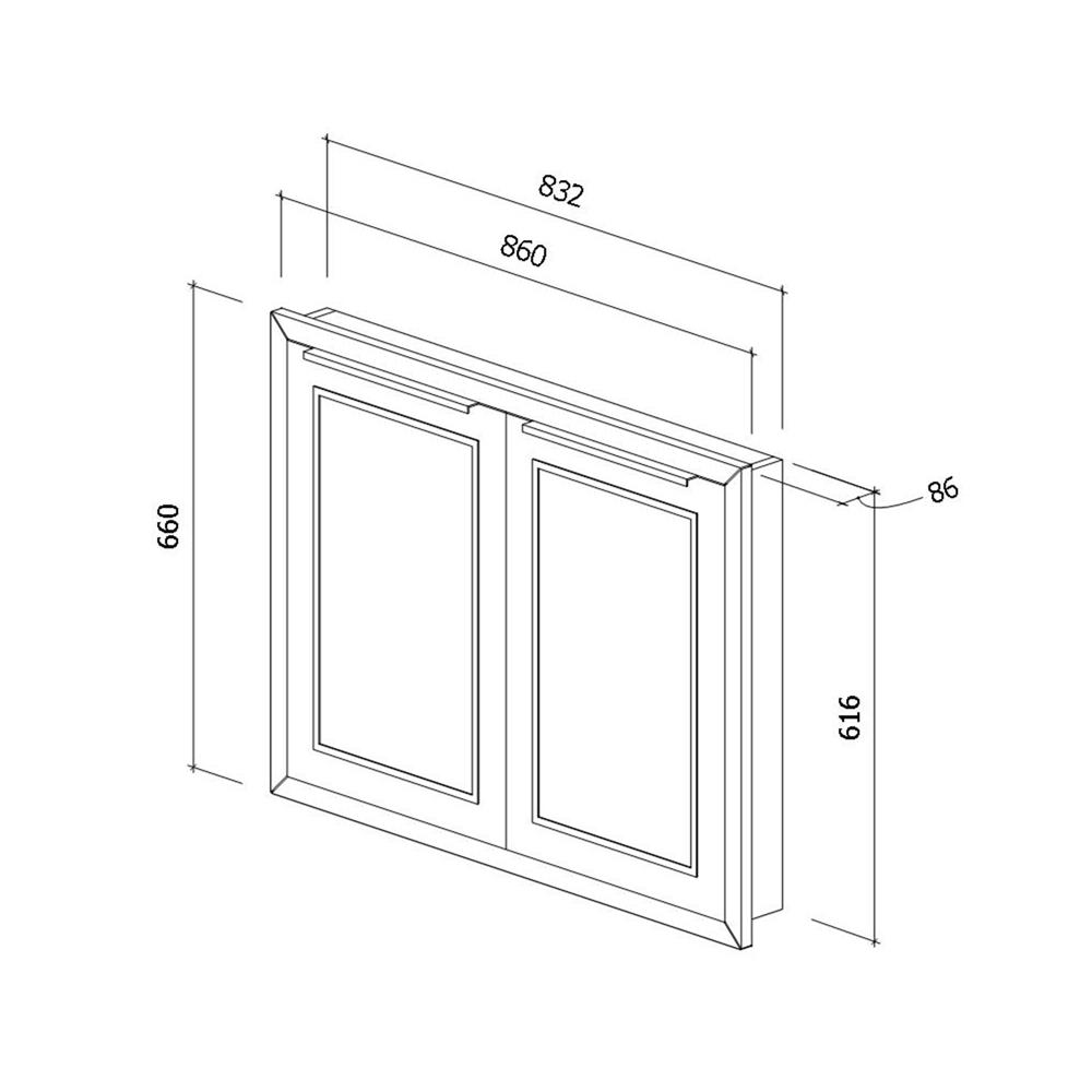 บานซิงค์คู่ STARMARK KYLIE 80x60 ซม. สีโอ๊ก V1