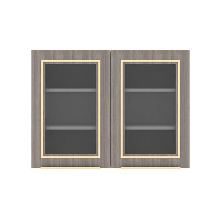 ตู้แขวนคู่บานกระจก STARMARK KYLIE 80x60 ซม. V1 สีโอ๊ก