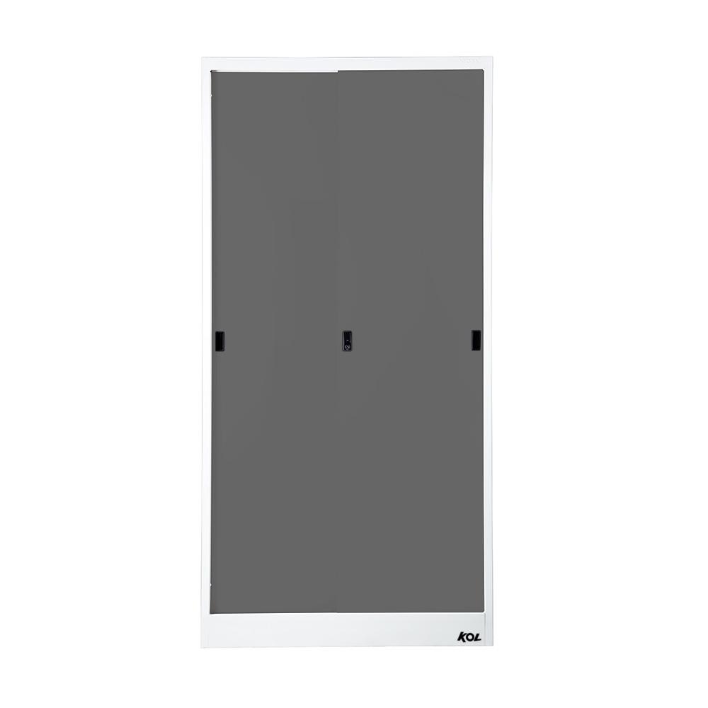 ตู้เหล็กสูง บานเลื่อนทึบ KOL KOD-17 G1 สีเทา