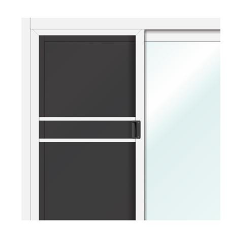 หน้าต่างบานเลื่อน อะลูมิเนียม S-S มุ้ง LYNN OK 120X110 ซม. สีขาว_1