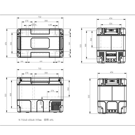 ตู้เย็นแช่แข็งพกพา MYCOOLMAN CCP69DZ 69 ลิตร สีเทา/ดำ_5