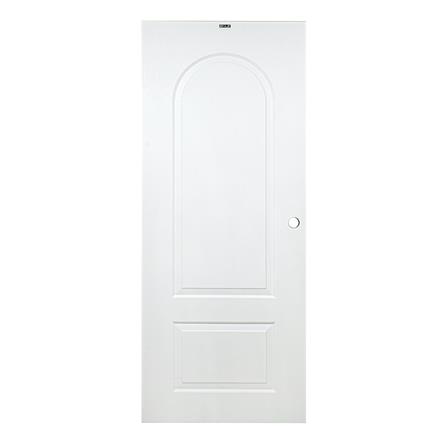 ประตูภายนอก UPVC เจาะลูกบิด AZLE PZ N1 80x200 ซม. สีขาว_0
