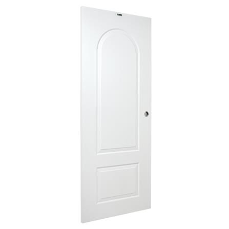 ประตูภายนอก UPVC เจาะลูกบิด AZLE PZ N1 80x200 ซม. สีขาว_1