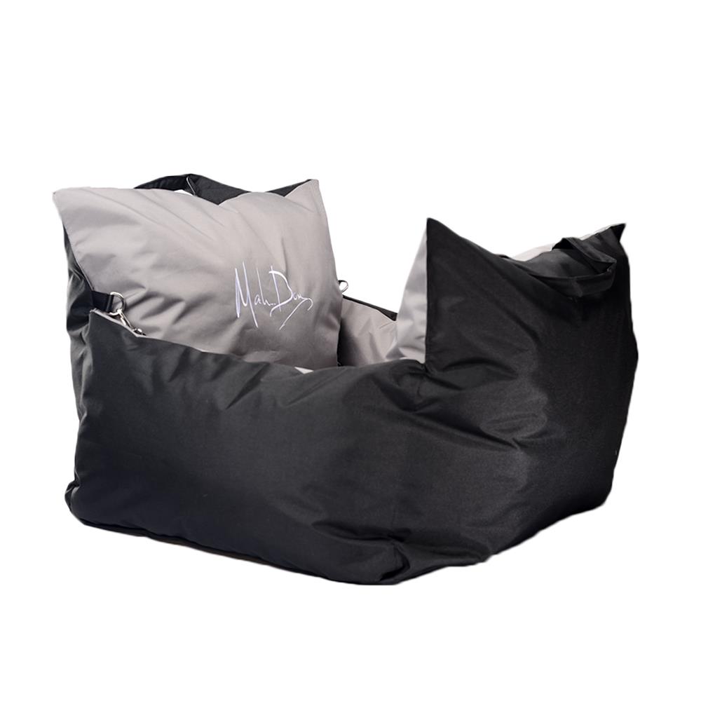 คาร์ซีทสุนัข MAHDUM 600D 60 ซม. สีดำ/เทา