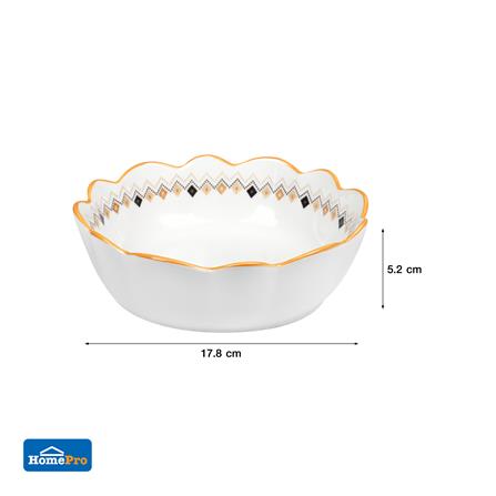 ชามขอบหยัก PORCELAIN 7 นิ้ว KECH HORO_5