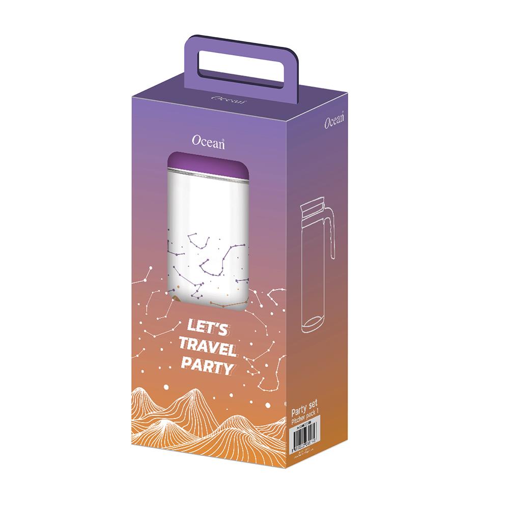 เหยือกน้ำแก้ว 1,265 มล. OCEAN GLASS LET'S TRAVEL PARTY TRIP