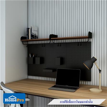 ชั้นติดผนังพร้อมขอแขวน STACKO FLEXI 60x20x20 ซม. สีเทา_4