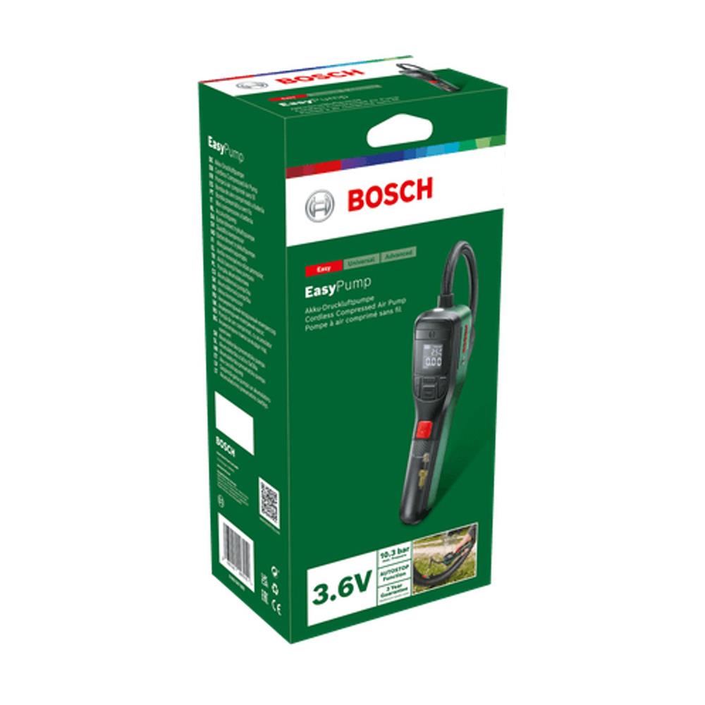 ปั๊มลมไร้สาย BOSCH EASYPUMP 3.6 โวลต์ 10.3 บาร์