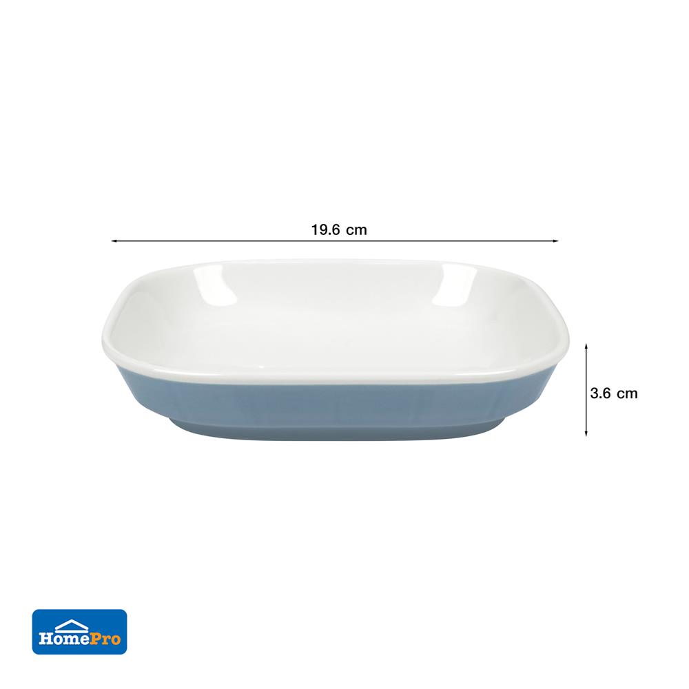 จานเหลี่ยม PORCELAIN 7.75 นิ้ว KECH BRIGHT SKY