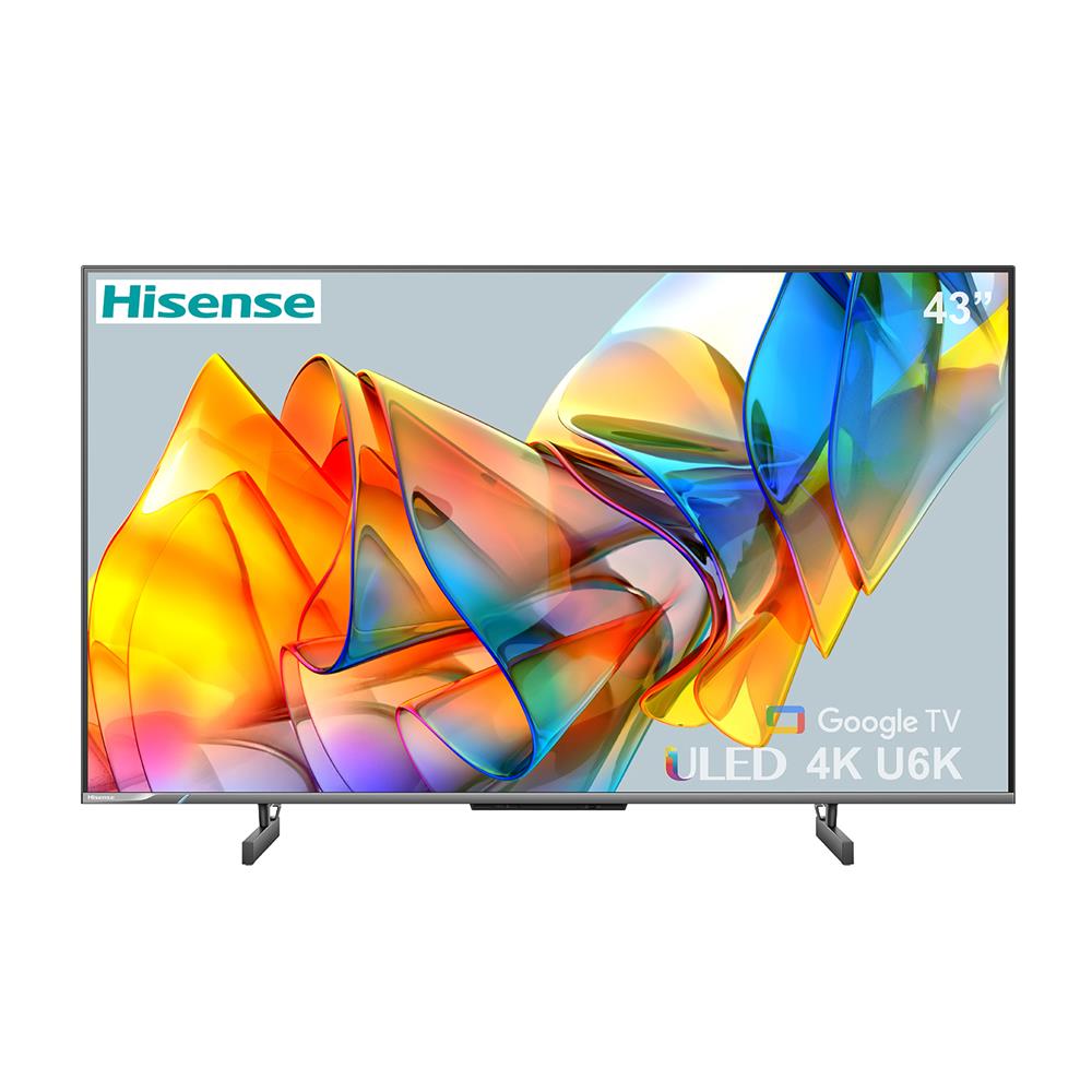 ทีวีคิวแอลอีดี 43 นิ้ว HISENSE (4K, QLED, GOOGLE TV) 43U6K