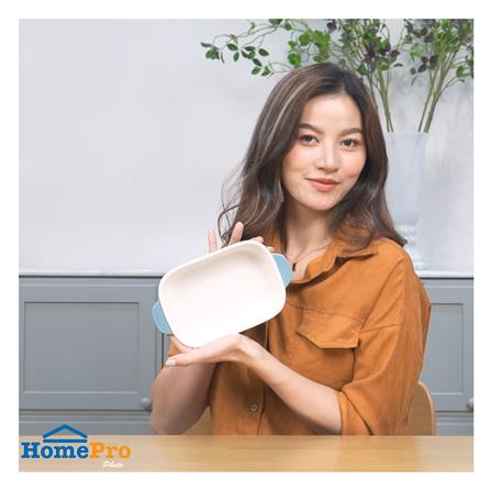 จานเหลี่ยม 2 หู PORCELAIN 8 นิ้ว KECH BRIGHT SKY_4