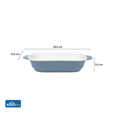 จานเหลี่ยม 2 หู PORCELAIN 8 นิ้ว KECH BRIGHT SKY_5