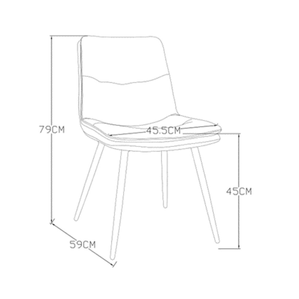 เก้าอี้ห้องอาหาร FURDINI BOTIK สีน้ำตาล