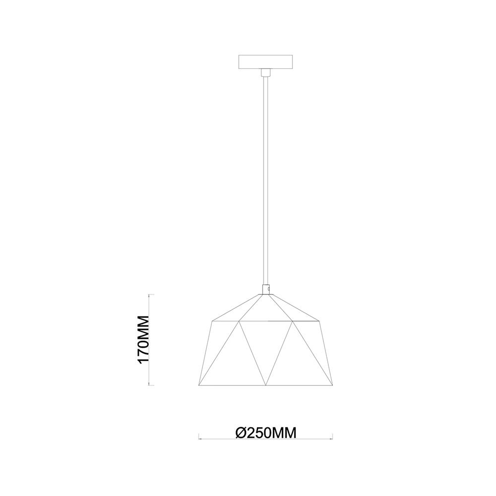 ไฟช่อ CARINI P221905 สีขาว/ส้ม 1 หัว