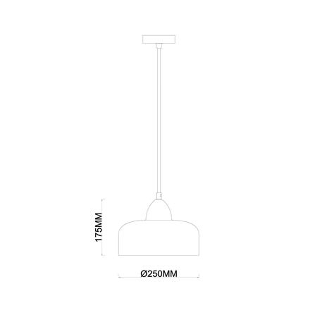 ไฟช่อ CARINI P221902 สีดำ/ขาว 1 หัว_5